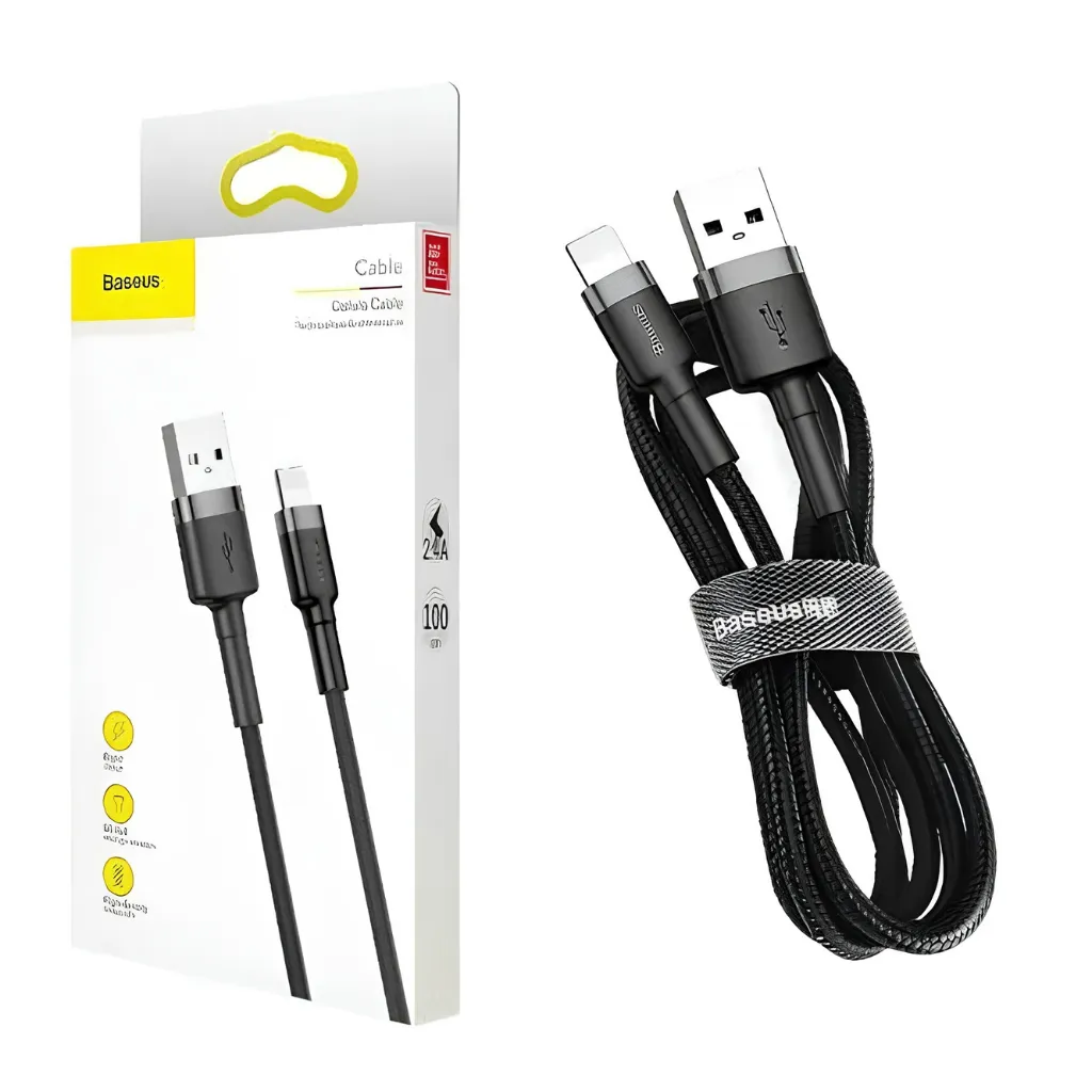 Baseus Cafule Quick Charge 2.4A USB to Lightning Cable for ip 2 meter/1 meter