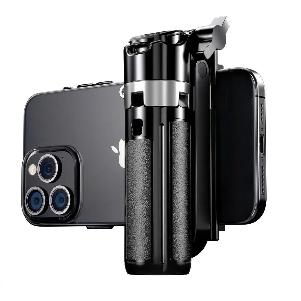 De Markt M1 Mini Extendable Selfie Stick Tripod Wireless Bluetooth Remote, Compact & Lightweight Phone Stand