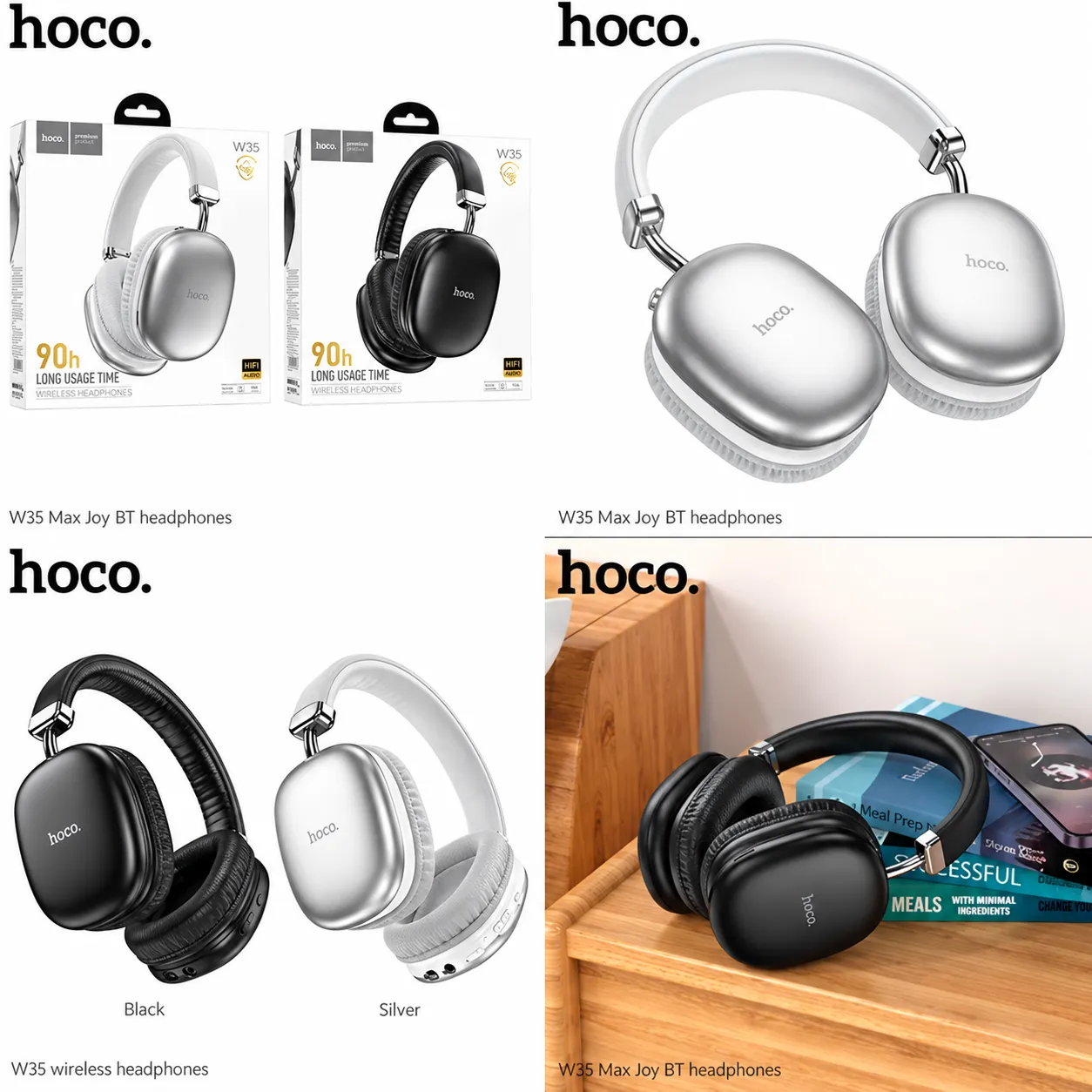 Hoco W35 Max Bluetooth V5.3 Headphone with 90 hours Playtime