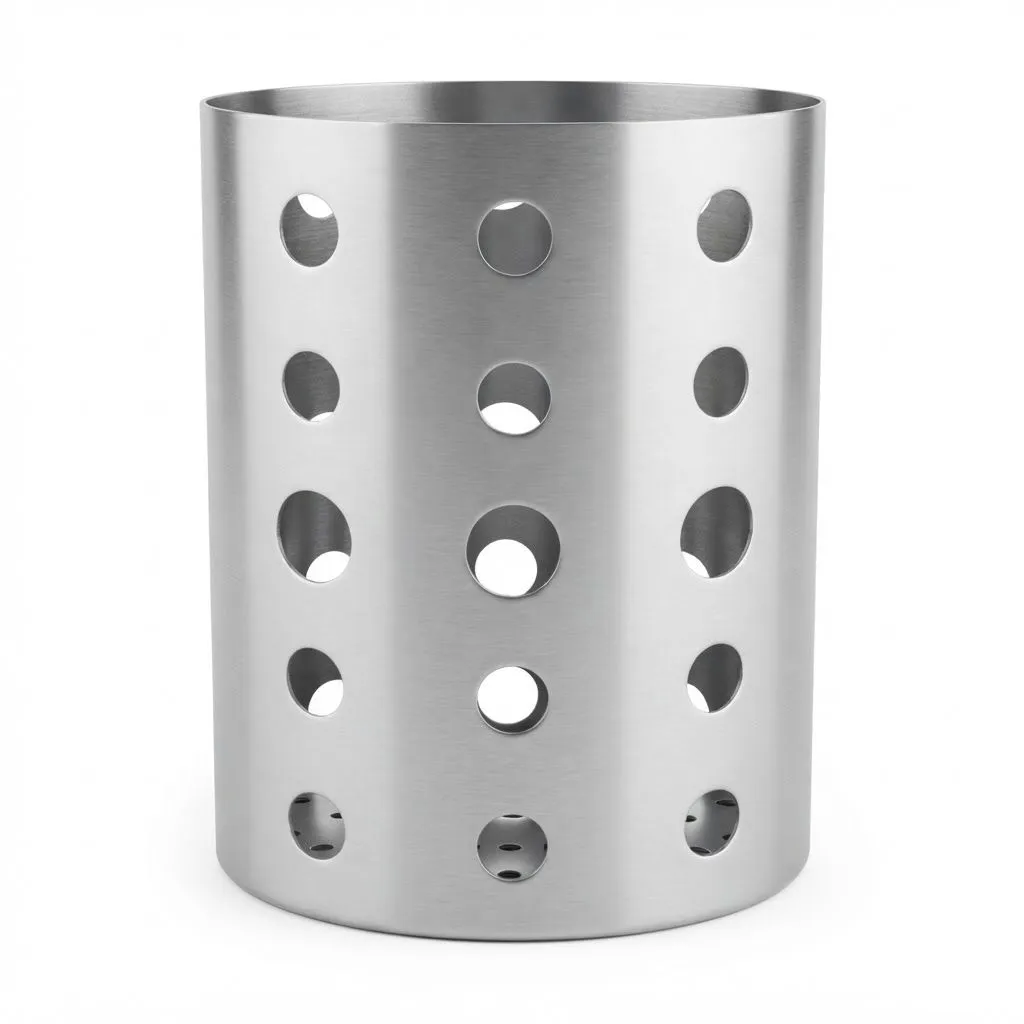 Stainless Steel Spoon Holder - Silver