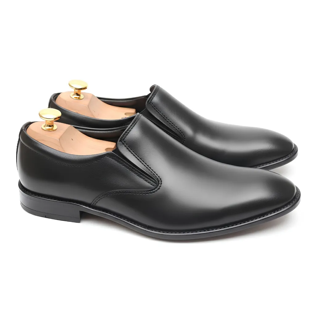Walkist Original Leather Formal Shoes - Black