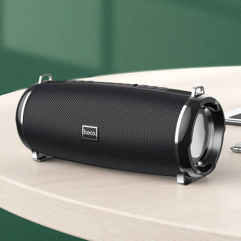 Hoco HC2 Wireless Bluetooth Speaker, IPX5 Waterproof, 52mm Driver, 2x5W Output, 2400mAh Battery, 5H Playback, TF/USB/AUX/FM Support.