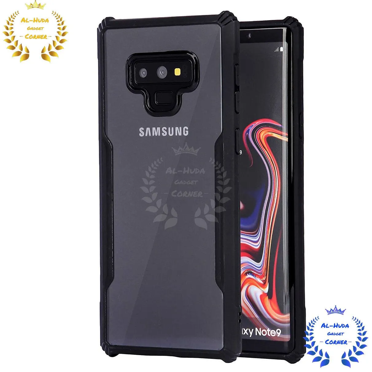 Shockproof & Transparent Crystal Clear Back Cover Case / Matte Protective Lens Flexible Back Cover for Samsung Galaxy Note 9 | Slim Silicone Cover with Soft Lining Shockproof Full Body Bumper Case