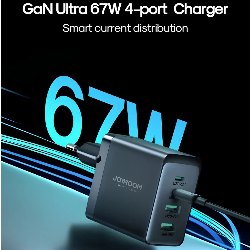 GaN Ultra TCG02 67W 2C2A Fast Charger+100W C to C Cable 1.2m