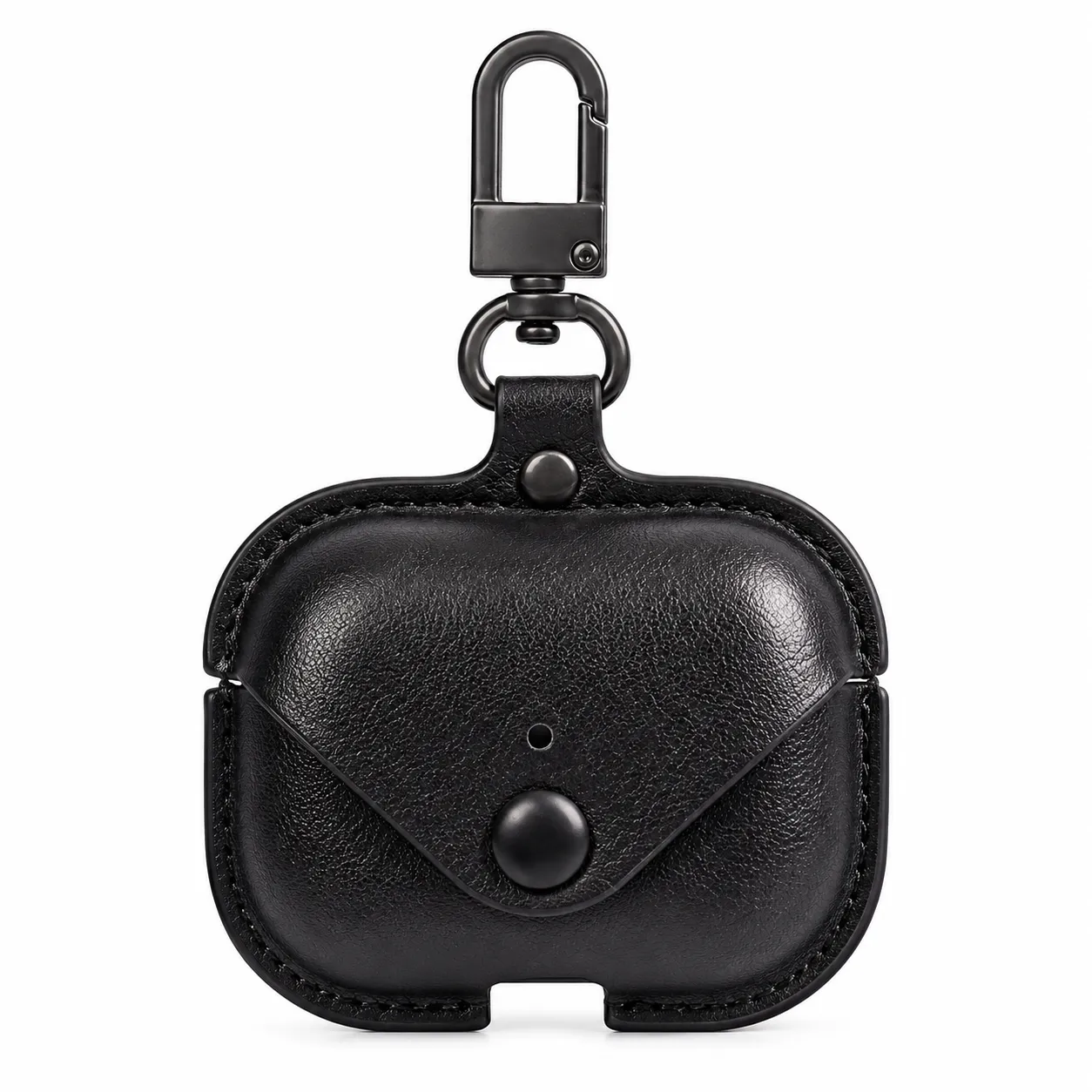 Airpods Pro 2nd Generation PU Leather Shockproof with Loss Prevention Clip Case Premium Protective Carrying Cover