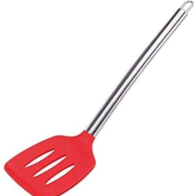 Silicon Spoon & Stainless Steel Handle khunti