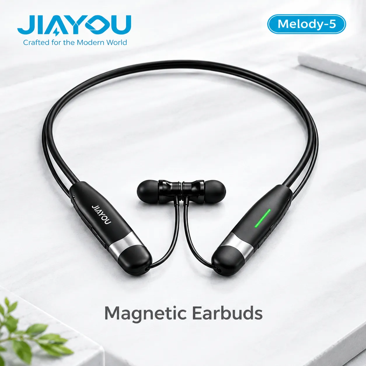 JIAYOU Melody-5 Neckband Earphones, 50H Playtime