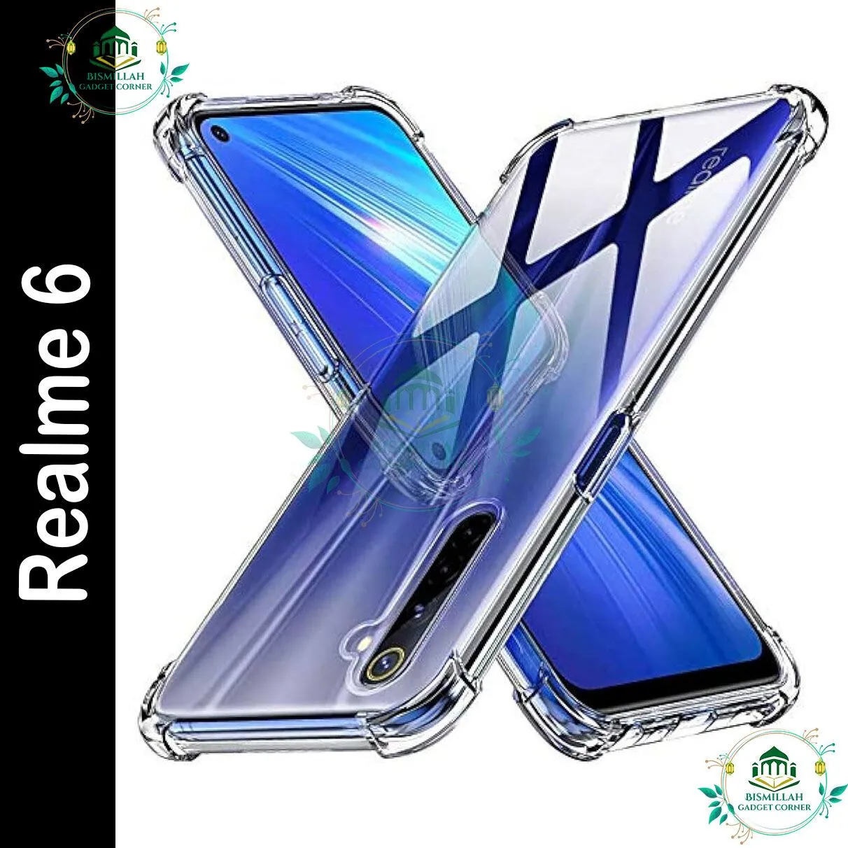  Transparent back cover For Realme 6 Luxury transparent Protect Back Cover Soft Case