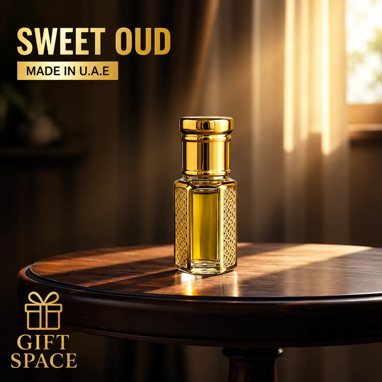 Swiss Arabian Sweet Oud Attar - Made in UAE - Premium Alcohol - Free Perfume Oil for Men & Women - Long - Lasting Arabic Fragrance 6ml