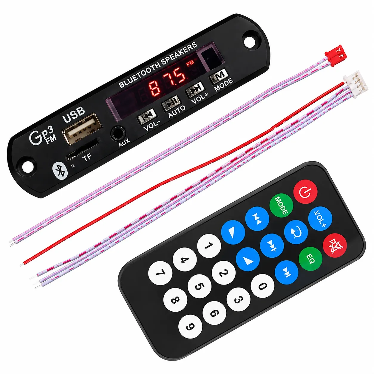 MP3 Bluetooth 5V Decoder Board For Speaker