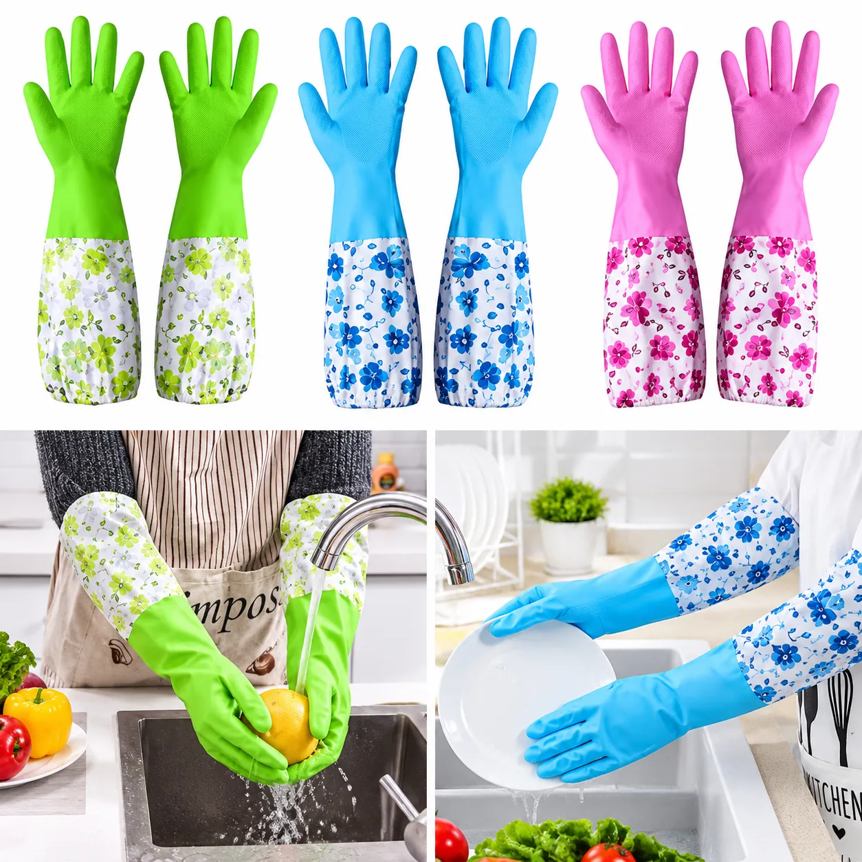 Kitchen Hand gloves Waterproof 1 pair