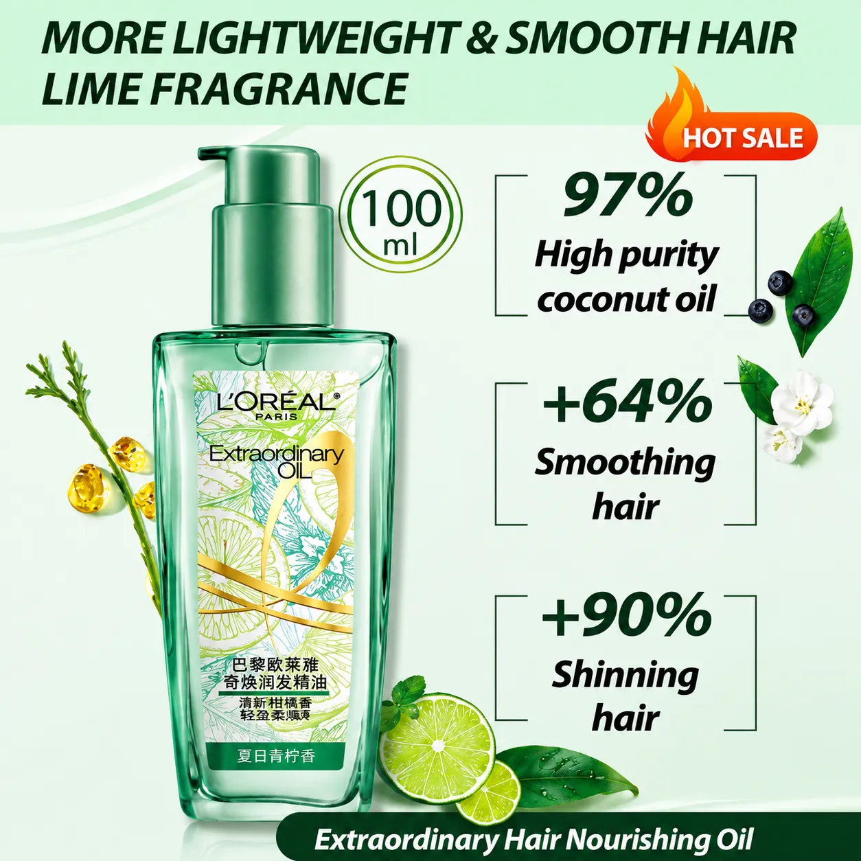 PARIS Sublime Repair Hair Oil Mint Lime 100ml