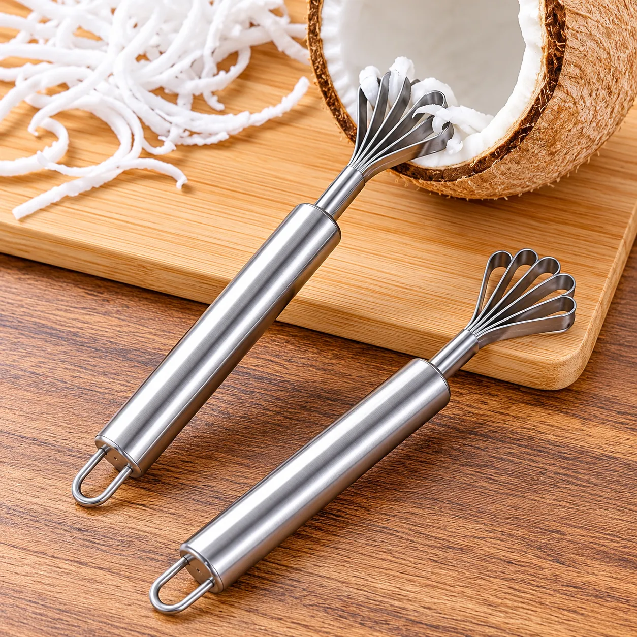 Stainless steel coconut shaver