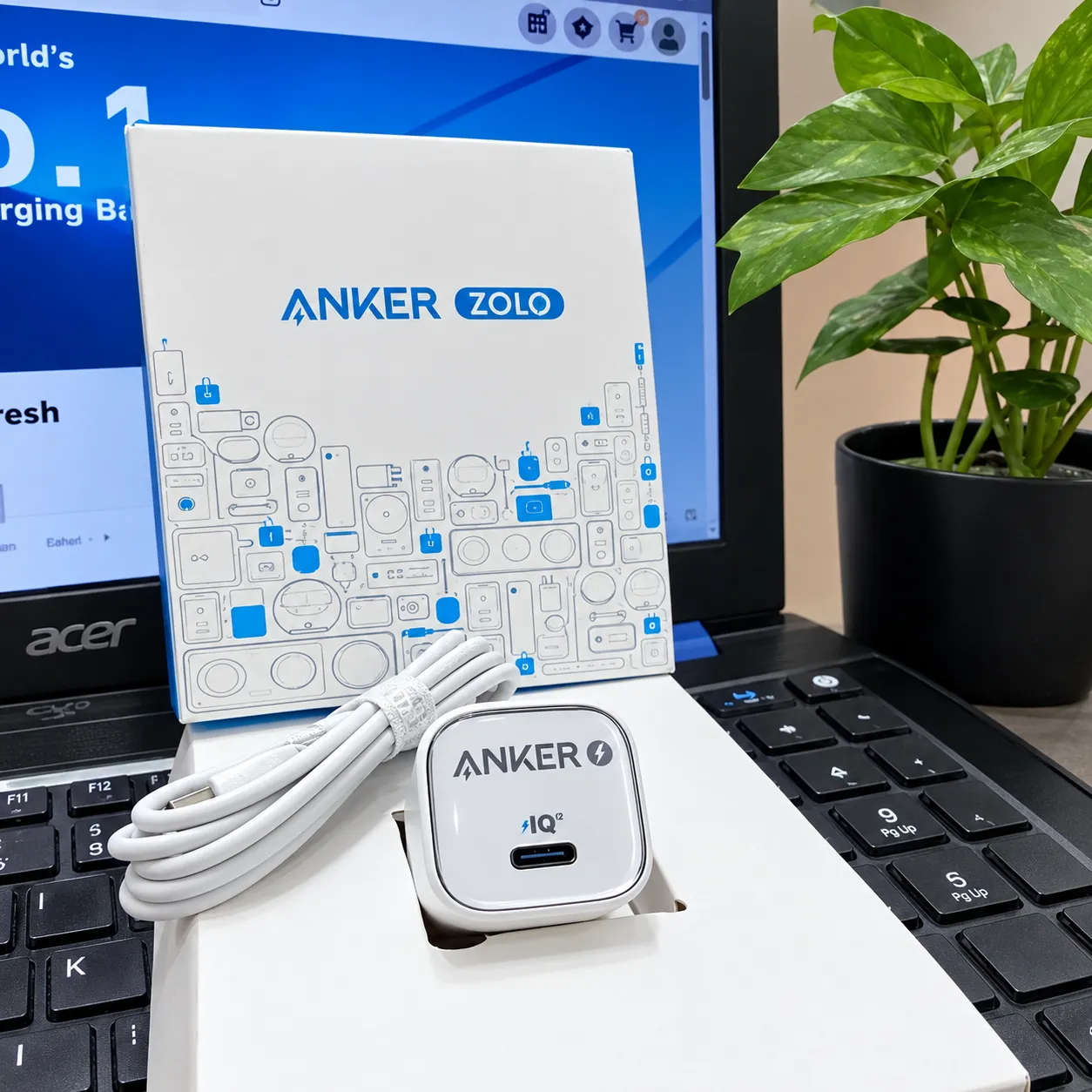 Anker Zolo 30W PD+IQ Charger Combo