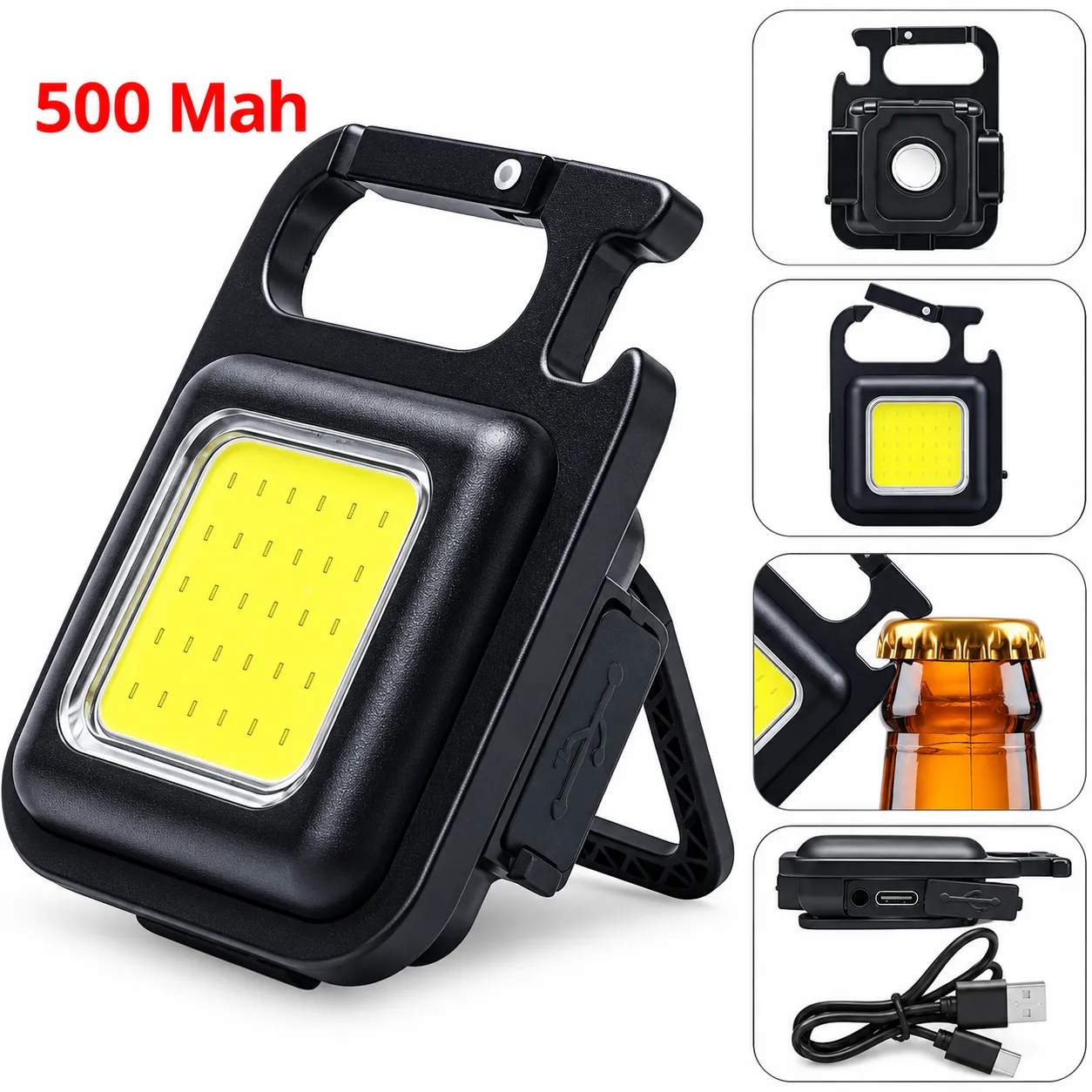 Rechargeable Mini LED Keychain Light