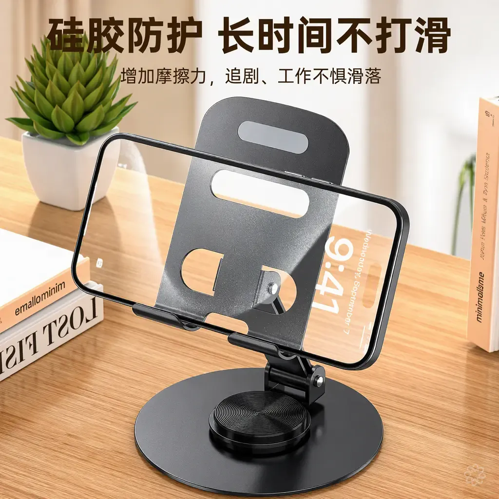 Premium Metal 360 Degree Roting Bracket, Universal Stand for Phone and Tablets