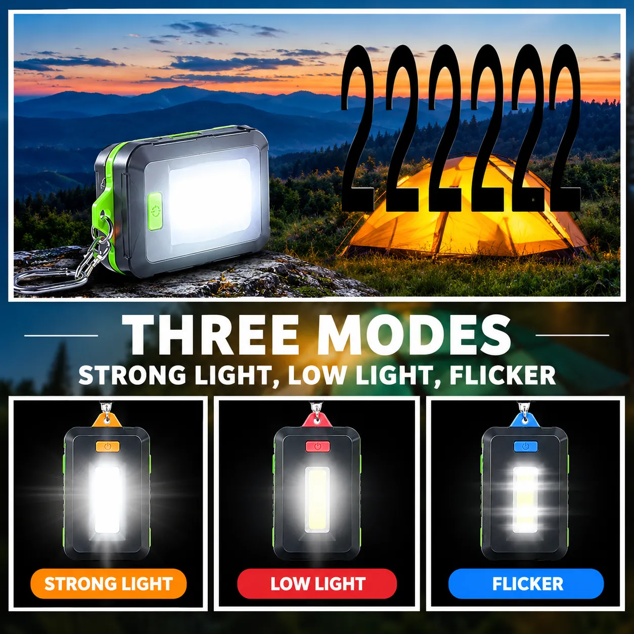 Mini LED Flashlight Keychain