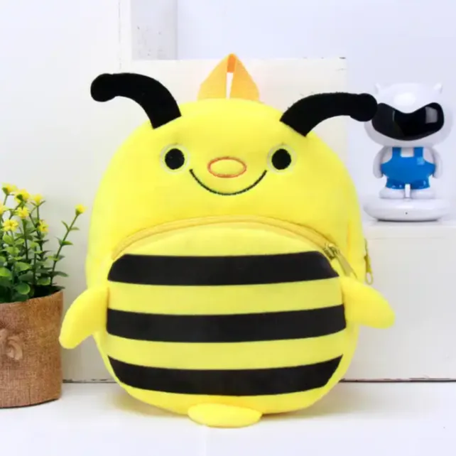 8x9 Inches Toddler Plush Backpack Cute Baby Backpacks for Boy Girl Mini Backpack Preschool Baby Schoolbag