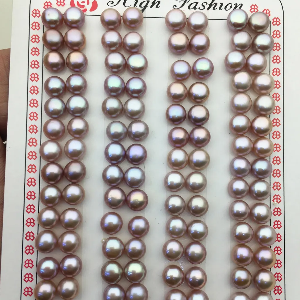 Loose Pearl 7 Mm Levender Colour 1 PCS