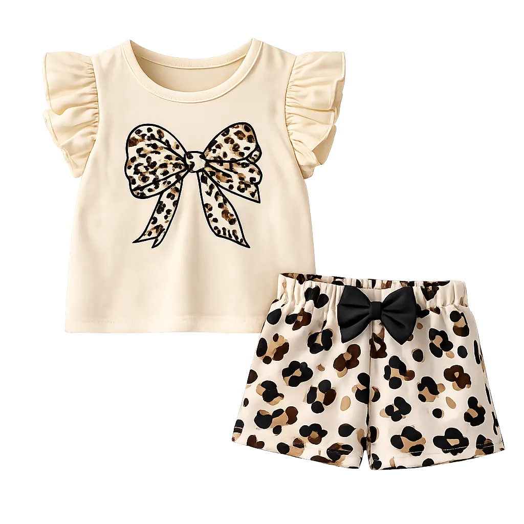 Kids Butterfly Cotton t shirt & Pant Set