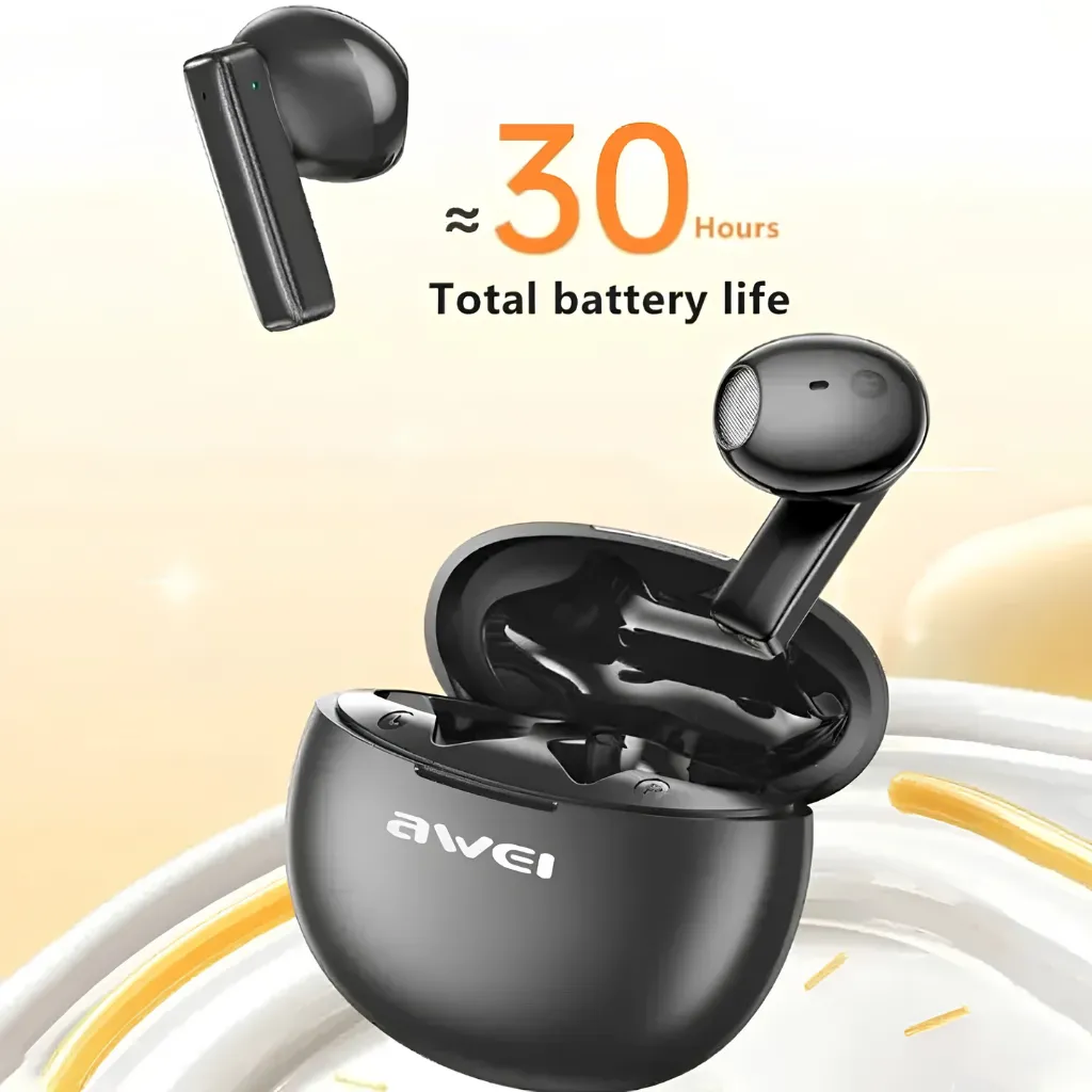 Awei T87 TWS Earbuds Wireless Bluetooth Earphones With Mic HD Call Noise Reduction Headphones Hifi Sound Music Gamer Headset