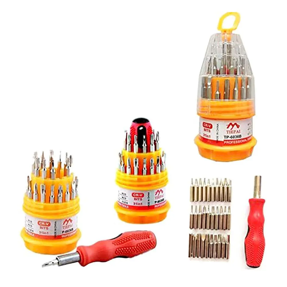 Multifunction 31 in 1 Precision Handle Mini Screw driver set Mobile Phone Watch Laptop Repair Kit Tools Household Accessories
