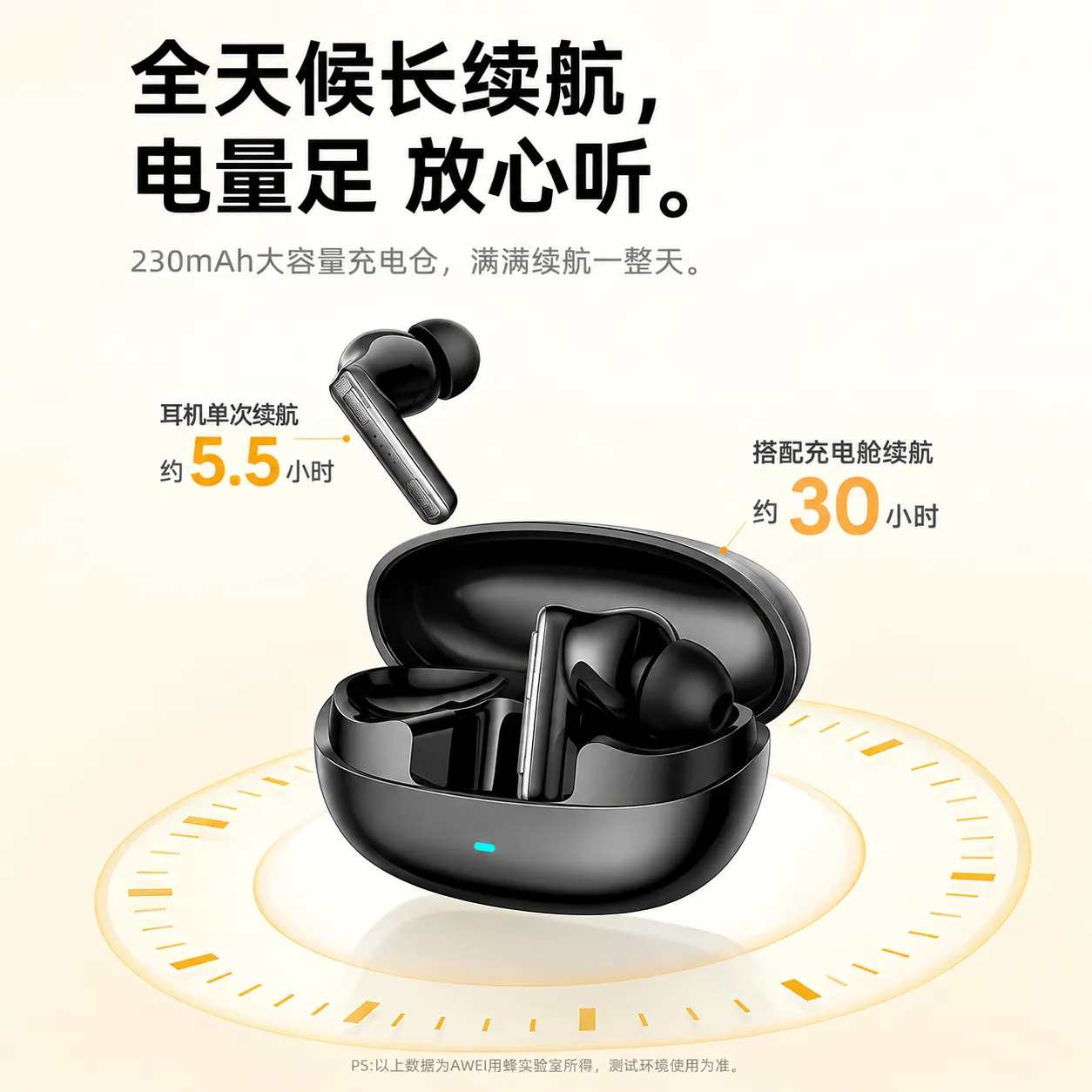 Awei T88 ANC True Wireless Bluetooth Earphone 10mm Moving Coil Super Bass Spatial Sound Effects Earbuds 30 Hours Of Playback Time Ergonomic Design Gaming Headset