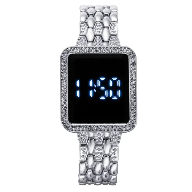 Luxury Stylish Touch Screen Diamond Watch For Girls