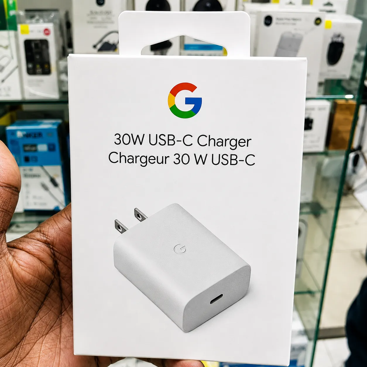 Google 30W USB type-C to type-C fast charging Adapter Charger Google 30W USB type-C to type-C fast charging Adapter Only