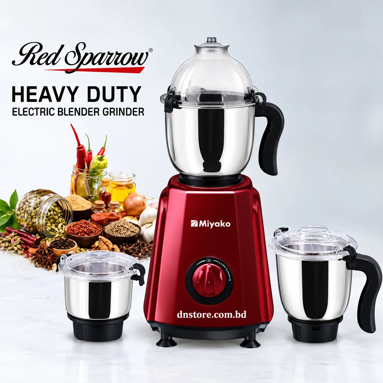 Miyako HEAVY DUTY  Stainless steel Blender - 850 watt