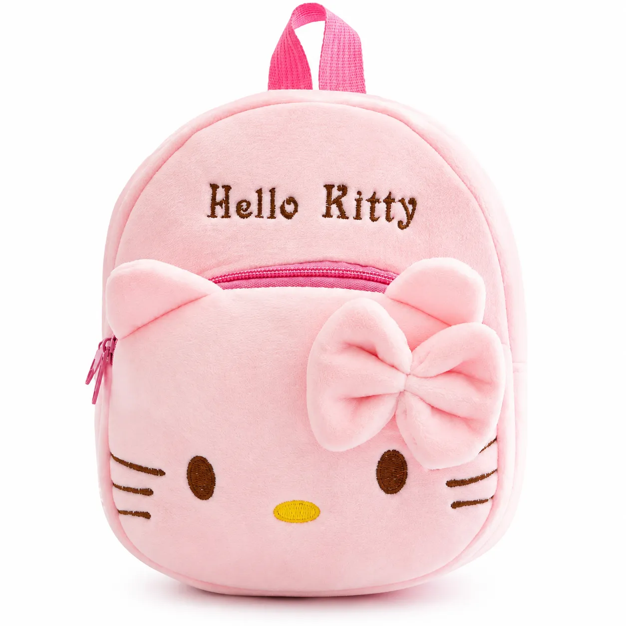 8x9 Inches Toddler Plush Hello ketty Backpack Cute Baby Backpacks for Boy Girl Mini Backpack Preschool Baby Schoolbag