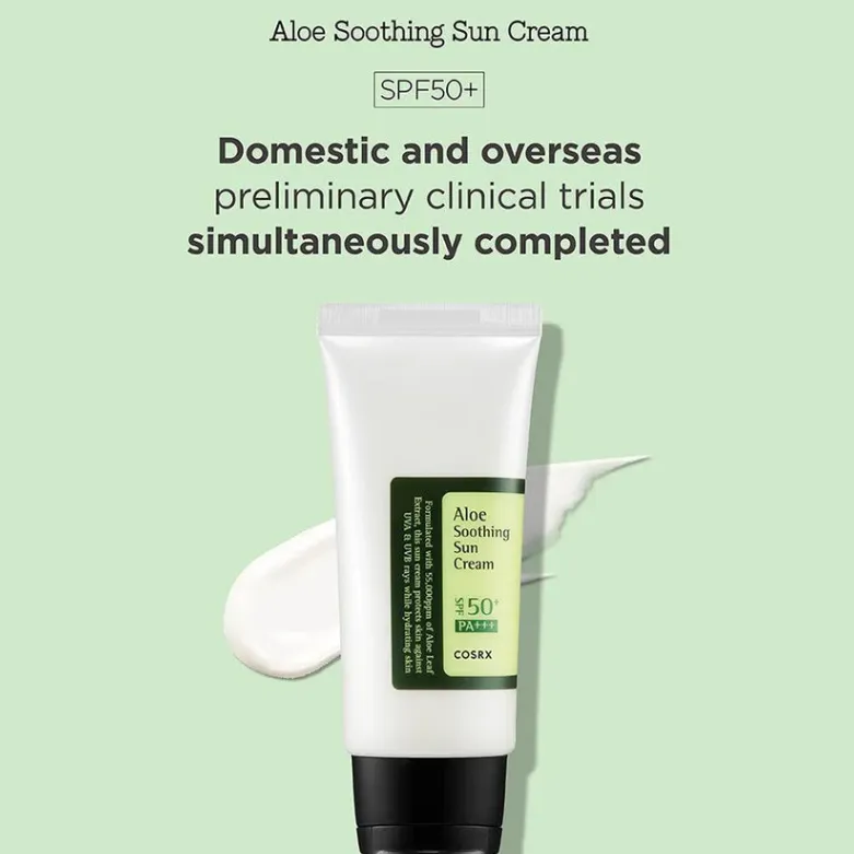 COSRX Aloe Soothing Sun Cream SPF 50+ PA+++ for all skin types 50ml